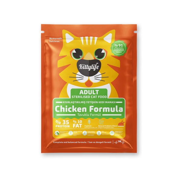 Numune | Kittylife Tavuklu Kısırlaştırılmış Kedi Maması<br>100 g