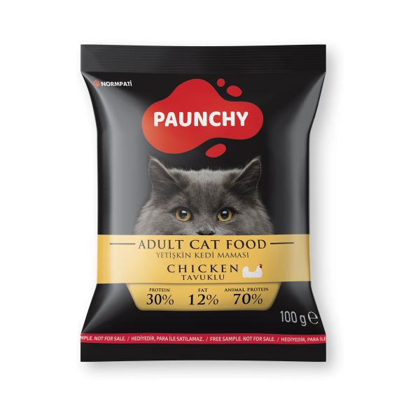 Numune | Paunchy Tavuklu Yetişkin Kedi Maması<br>100 g