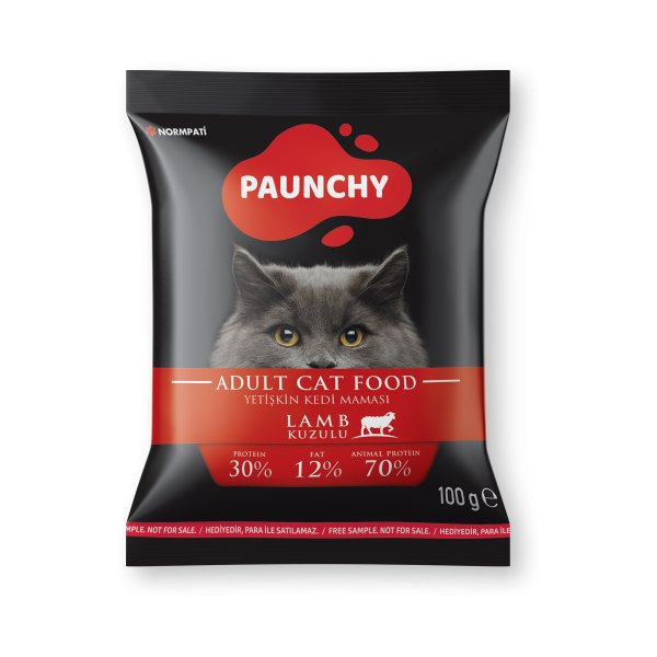 Numune | Paunchy Kuzulu Yetişkin Kedi Maması<br>100 g