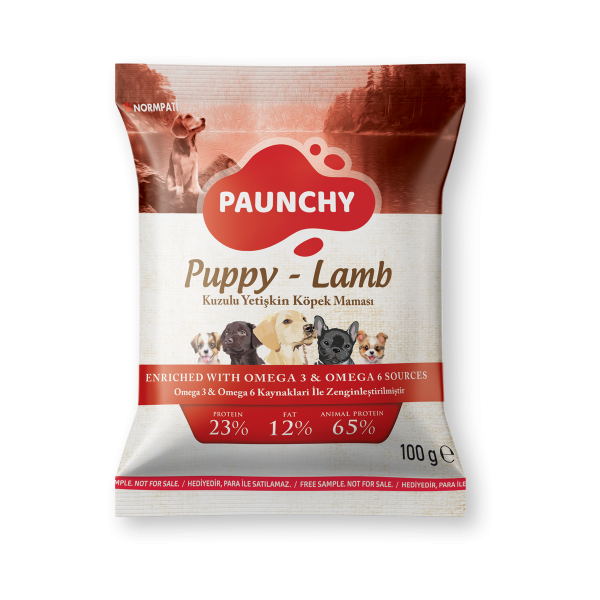 Numune | Paunchy Kuzulu Yavru Köpek Maması<br>100 g